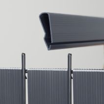Lisse de finition pour lames occultantes Lixo+ gris 2,50m - DIRICKX