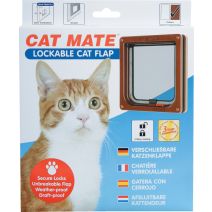 CHATIERE 4 POSITIONS VERROU MARRON 25X195X235