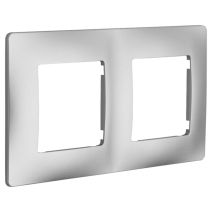 Double Plaque Finition Di-Line Silver - INVENTIV