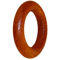 Lot de 10 anneaux en bois 35mm pour tringle de vitrage Ø11 merisier