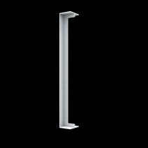 Jonction double PVC pour planche de rive H500mm Blanc