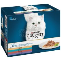 Pâtée Chat Les Filettines 12x85gr - GOURMET PERLE 