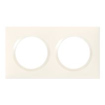 Plaque 2 postes coloris blanc Dooxie  - LEGRAND