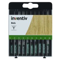 Coffret 10 lames T bois - INVENTIV