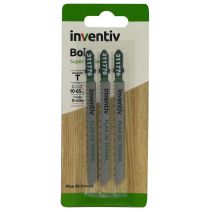 3 lames scie sauteuse T plan de travail EP10-65 mm - INVENTIV