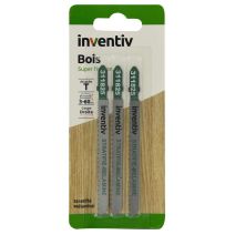 3 lames scie sauteuse T stratifié CP3-60 mm - INVENTIV