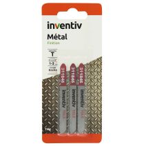 3 lames T métal tole CP 1/3 mm - INVENTIV