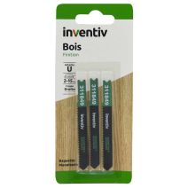 3 lames de scie sauteuse U baguette CP2-15 mm - INVENTIV