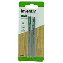 2 lames scie sauteuse U étagère CP3-30 mm - INVENTIV