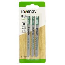 3 lames de scie sauteuse U plan de travail CP10-45 mm - INVENTIV