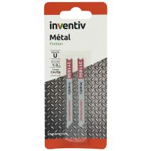 2 lames U métal chantournage CP 1/3 mm - INVENTIV