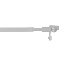 Tringle de Vitrage Ø9mm Embouts Boule 25-40cm Gris Argent - INVENTIV