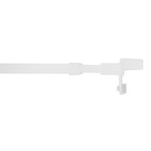 Tringle de Vitrage Ø9mm Embouts Rivet 65-110cm Blanc Mat - INVENTIV