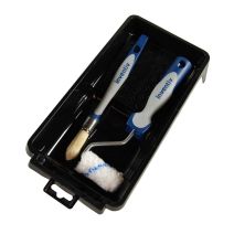 Kit peinture petites surfaces mini-bac + pinceau + rouleau - INVENTIV