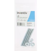  Tiges ecrous rondelles ∅6x70 x4 - INVENTIV