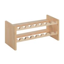 Casier rangement 16 bouteilles empilable pin massif 30x68,8x25cm - ASTIGARRAGA