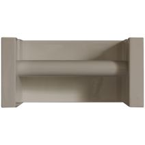 Porte-papier Toilette Rectangle Bois FSC Taupe Foncé  - INVENTIV