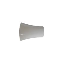 2 Embouts Barre Rideaux Pommeau Ø20mm Blanc Mat - INVENTIV