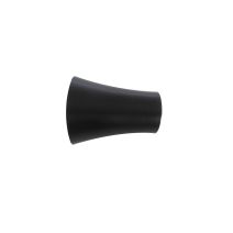 2 Embouts Barre Rideaux Pommeau Ø20mm Noir Mat - INVENTIV