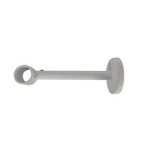 Support Mur Barre Rideaux Œil Fermé Ø20mm Blanc Mat - INVENTIV