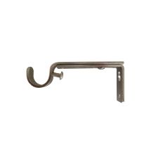 2 Supports Mur Barre Rideaux Œil Ouvert Ø20mm Chromé Brossé - INVENTIV