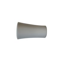 2 Embouts Barre Rideaux Pommeau Ø28mm Blanc Mat - INVENTIV