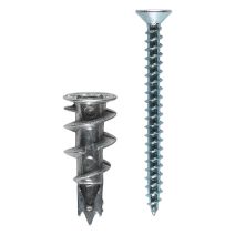 10 Chevilles Métal à Visser + Vis TF Ø4,5x50mm - INVENTIV