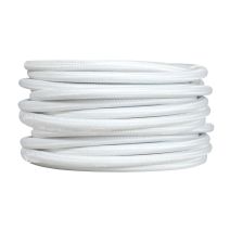 Câble tissu blanc 3m - TIBELEC 