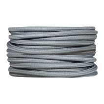 Câble tissu gris 3m - TIBELEC 