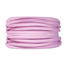 Câble tissu rose 3m - TIBELEC 