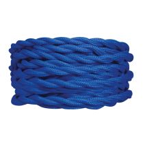 2 câbles tissu torsadés bleu 3m - TIBELEC 