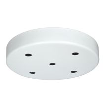 Plafonnier métal blanc à 5 trous - TIBELEC 