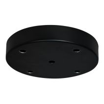 Plafonnier métal noir à 5 trous - TIBELEC 