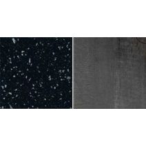 Crédence Reversible Noir Paillete/Pierre Ardoise 300x60cm