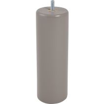 Pied de lit cylindrique bois taupe H.200 Ø68mm - BAR PLUS