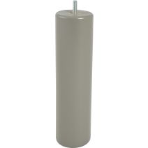 Pied de lit cylindrique bois taupe H.250 Ø68mm - BAR PLUS