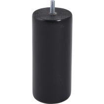 Pied de lit cylindrique bois noir H.150 Ø68mm - BAR PLUS