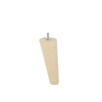 Pied de lit fuseau incliné bois brut H.150 Ø60mm - BAR PLUS