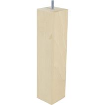 Pied de lit carré bois brut H.250 60x60mm - BAR PLUS