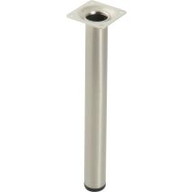 Pied metallique cylindrique sans verin brosse H.250 ∅30 - BAR PLUS