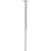 Pied métal carré chrome H.700 25x25 - BAR PLUS