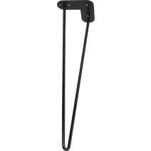 Pied de table métal filaire noir H.500 Ø10mm - BAR PLUS