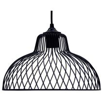 Suspension Simars métal noir Ø30cm E27 7W - C CREATION