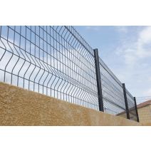 Grillage en Panneau Rigide Axis® S Gris 1,2x2,5m - DIRICKX