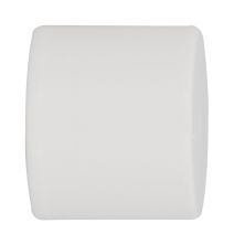 Embout de barre à rideaux bouchon Ø20 à emboîter laqué blanc - INVENTIV 