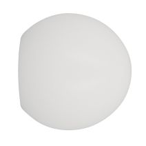 Embout de barre à rideaux boule Ø20 à emboîter laqué blanc - INVENTIV