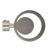 Embout de barre à rideau en métal Ø20 Atrium chrome mat