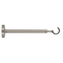 Support de barre à rideau en métal Ø20 ouvert 190-300 mm chromé mat