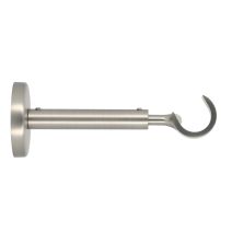 Support de barre à rideau en métal Ø20 ouvert 110-150 mm chromé mat