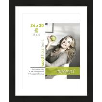 Cadre photo Apollon bois 24x30cm pour photo 18x24cm noir - NIELSEN